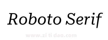 Roboto Serif Regular Italic