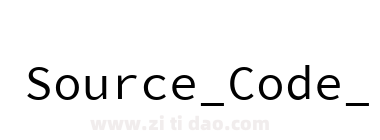 Source_Code_Pro-雅黑 混合体