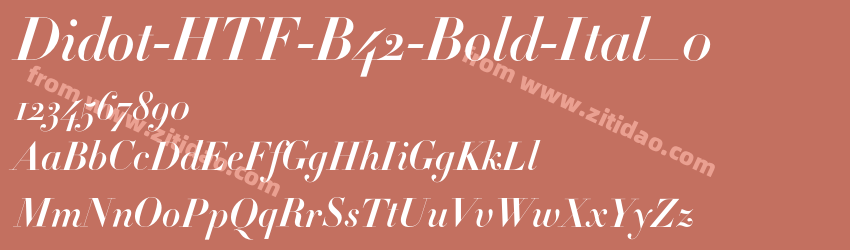 Didot-HTF-B42-Bold-Ital_0字体预览