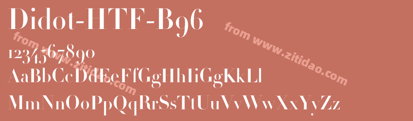 Didot-HTF-B96字体预览