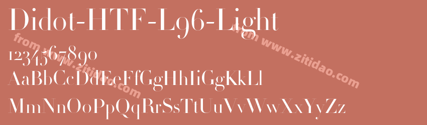 Didot-HTF-L96-Light字体预览