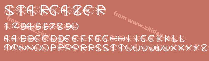Stargazer字体预览