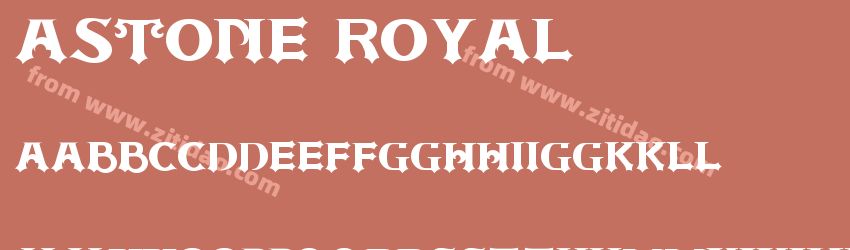 ASTONE ROYAL字体预览