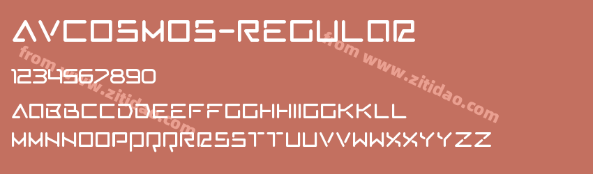 AVCosmos-Regular字体预览
