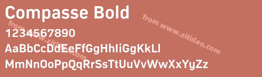 Compasse Bold字体预览