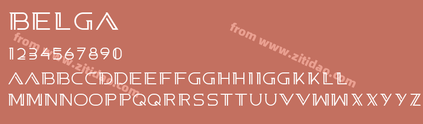 Belga字体预览