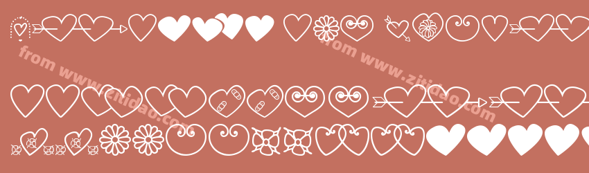 hearts-and-flowers-for-valentines-1字体预览