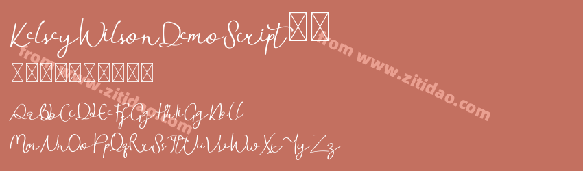 KelseyWilsonDemoScript-3字体预览