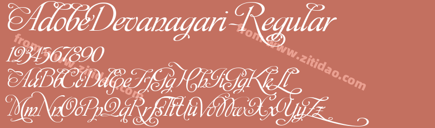 AdobeDevanagari-Regular字体预览