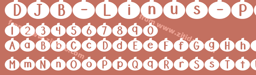 DJB-Linus-Pumpkin字体预览