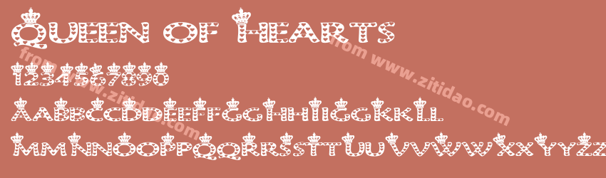 Queen-of-Hearts字体预览