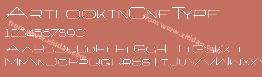 ArtlookinOneType字体预览