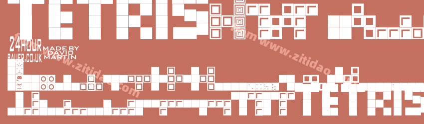 Tetris-Blocks字体预览