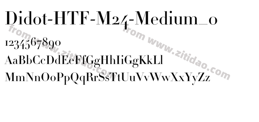Didot-HTF-M24-Medium_0字体预览