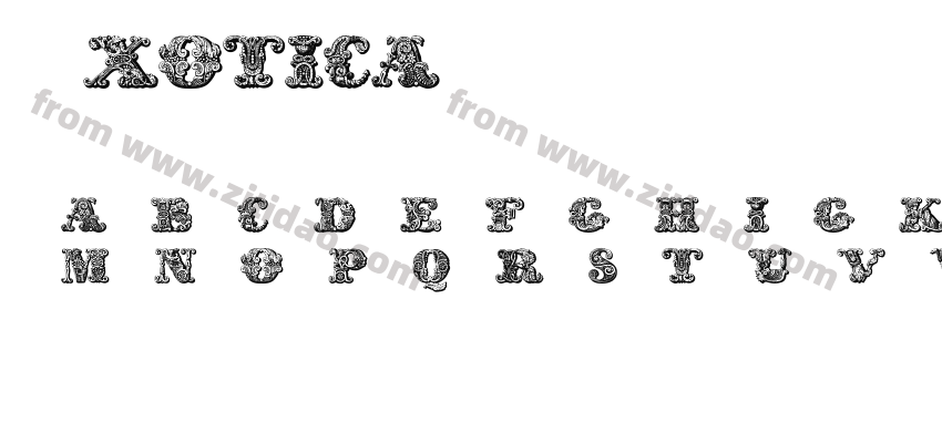Exotica字体预览
