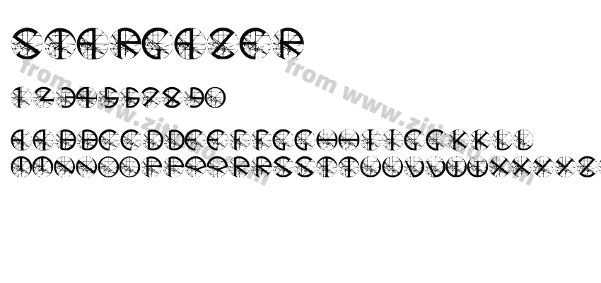 Stargazer字体预览