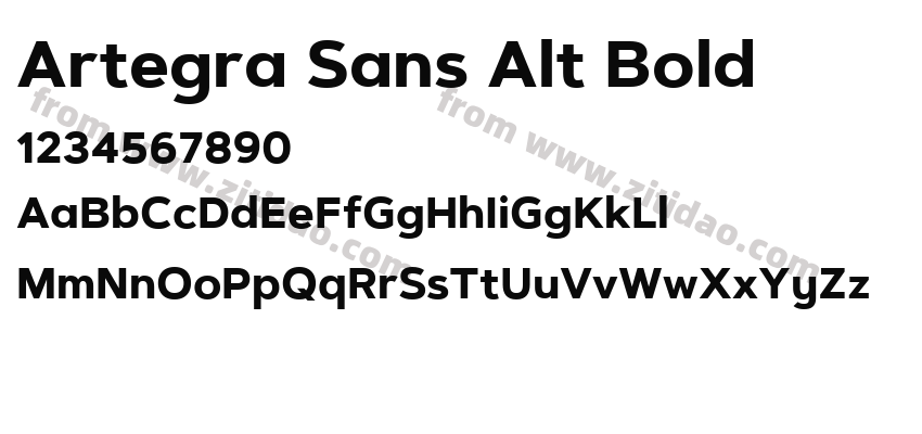Artegra Sans Alt Bold字体预览