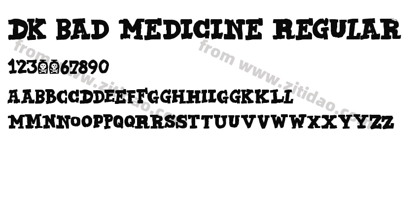 DK Bad Medicine Regular字体预览