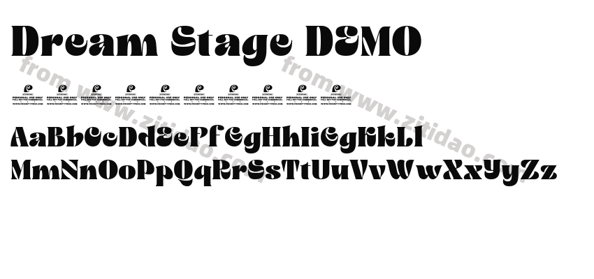Dream Stage DEMO字体预览
