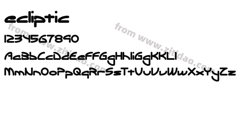 ecliptic字体预览