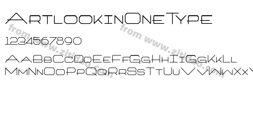 ArtlookinOneType字体预览